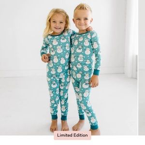 Little Sleepies Blue Snow Much Fun Pajamas